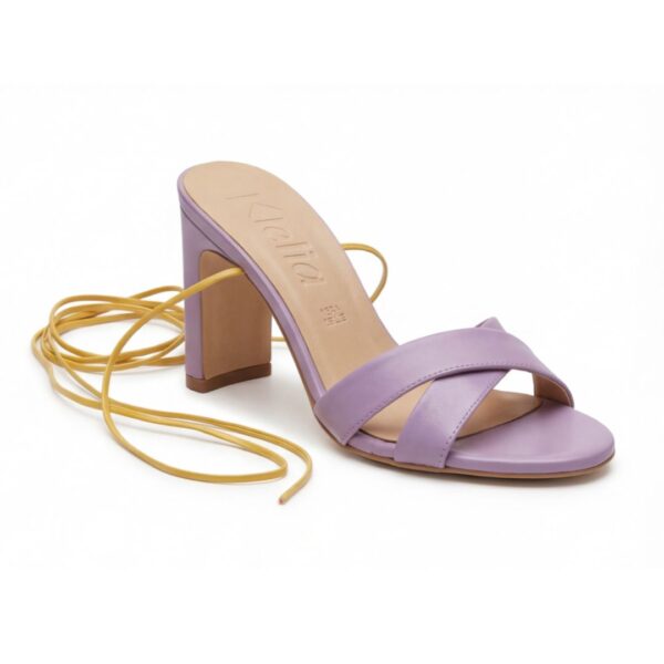 Sandalo con tacco Clara Blanche – Klelia Shoes