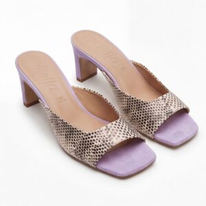 Sandalo con tacco Donatella Lilac da donna