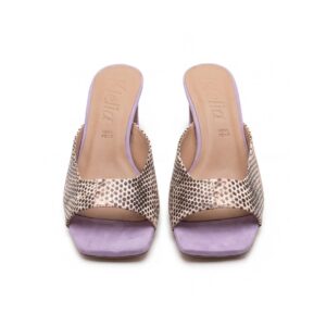Donatella Lilac da donna – sandalo con tacco Klelia Shoes