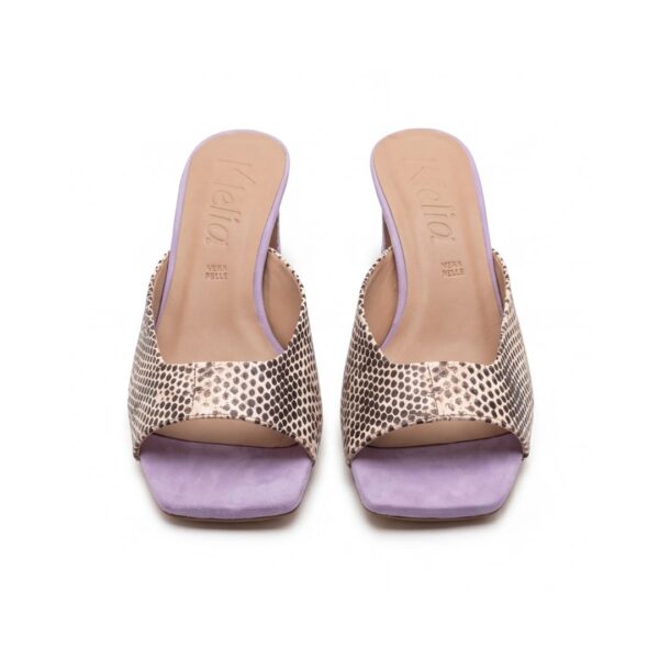 Donatella Lilac da donna – sandalo con tacco Klelia Shoes