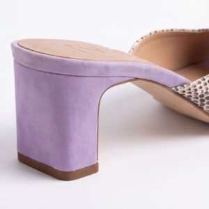 Sandalo con tacco Donatella Lilac – Klelia Shoes