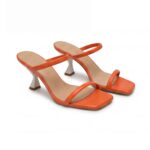 Sandalo con tacco Melissa Orange da donna