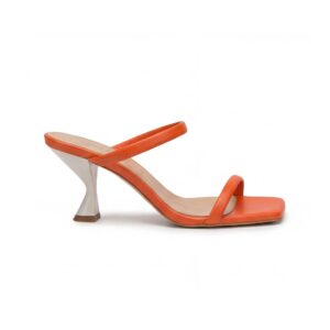 Sandalo con tacco da donna modello Melissa Orange