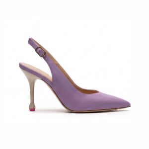 Aurora Lilac, sandalo con tacco da donna
