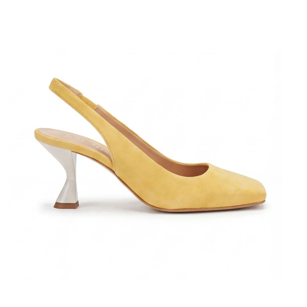 Carola Yellow, slingback da donna