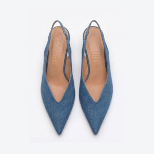 Slingback Lisa Denim – Klelia Shoes