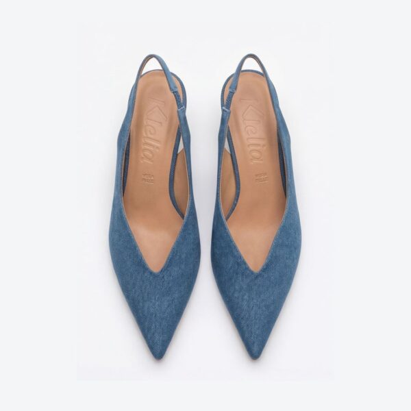 Slingback Lisa Denim – Klelia Shoes
