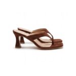 Sandalo con tacco Ambra Chocolate da donna