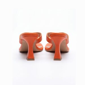 Ambra Orange, sandalo con tacco da donna