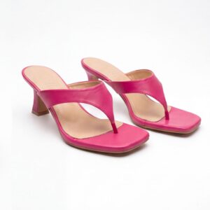 Sandalo con tacco Ambra Fucsia da donna