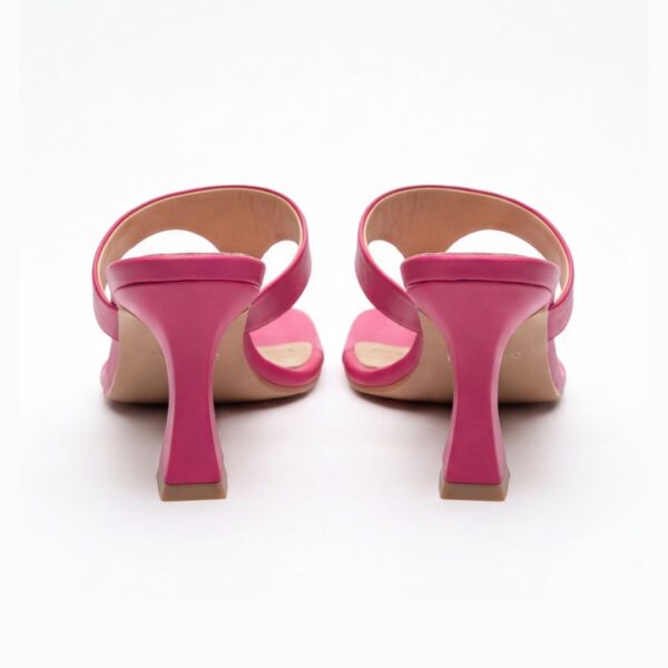 Sandalo con tacco da donna modello Ambra Fucsia