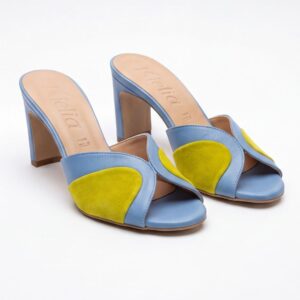 Sandalo con tacco Giulia Ocean da donna