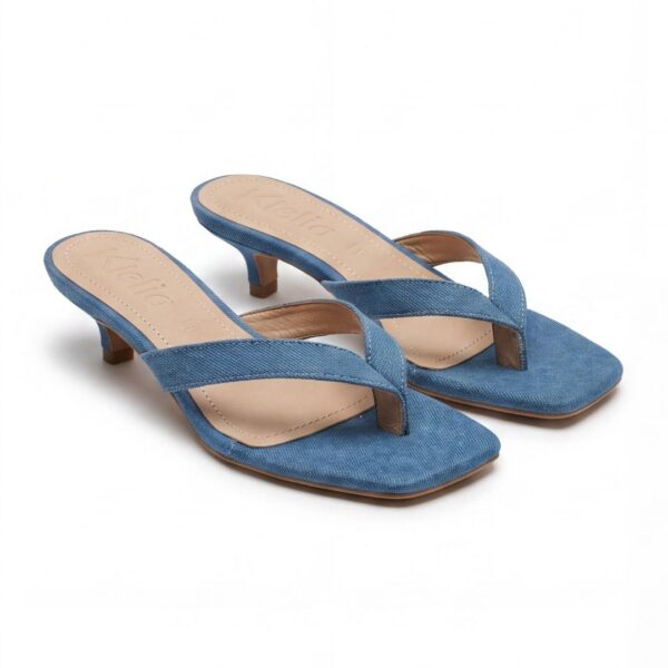 Sandalo con tacco da donna modello Linda Denim