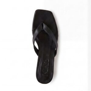 Sandalo con tacco Linda Pure Black – Klelia Shoes