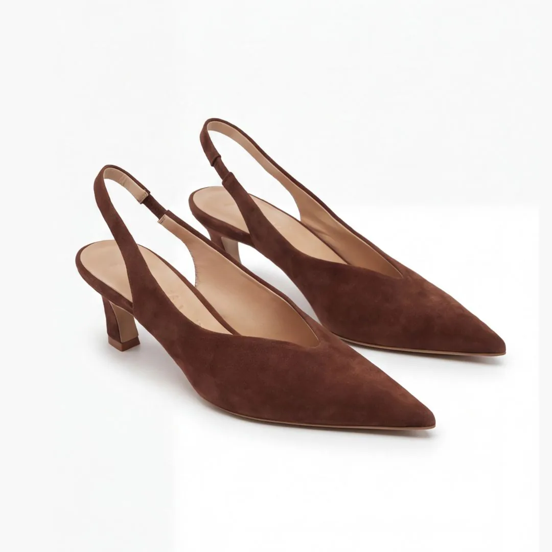Slingback Lisa Chocolate da donna