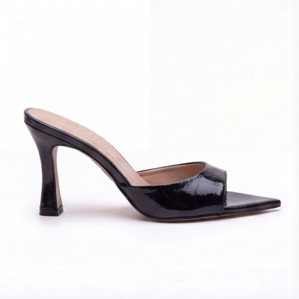 Lycia Black Pure, sandalo con tacco da donna
