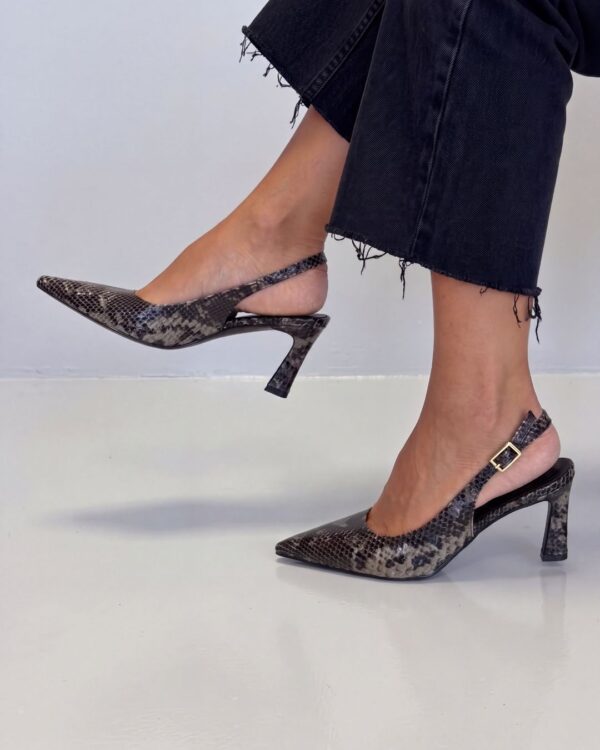 Slingback Myriam Glow Python da donna