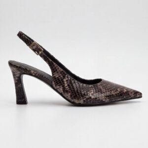 Myriam Glow Python, slingback da donna