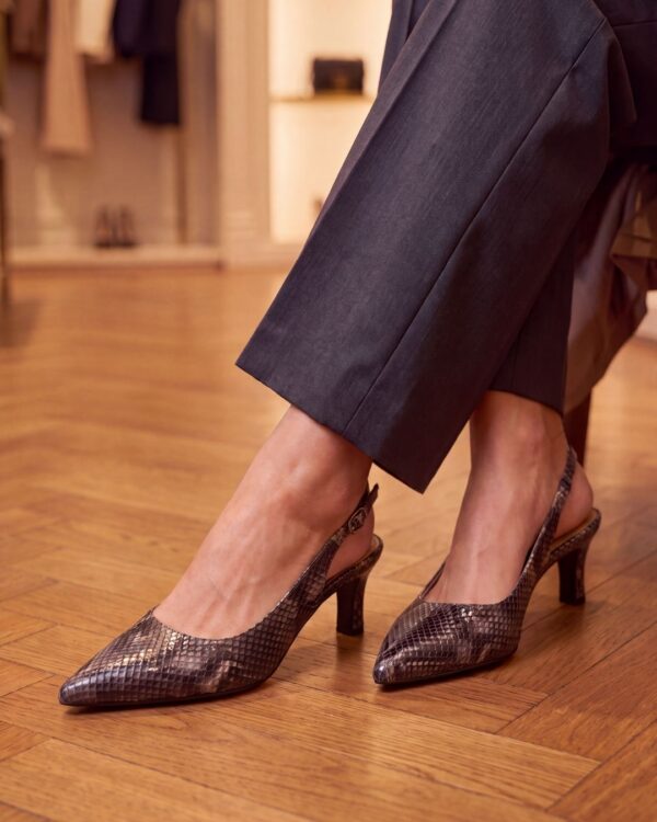 Slingback modello Vicky Noir da donna – Klelia Shoes
