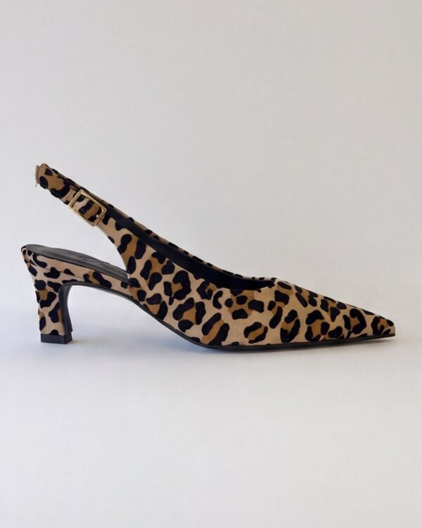 Vicky Leopard, slingback da donna