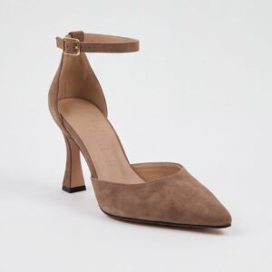 Décolleté da donna Camilla Light Sand in pelle scamosciata, colore beige