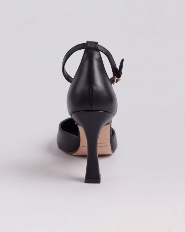 Décolleté da donna Lidia Total Black in pelle, colore nero