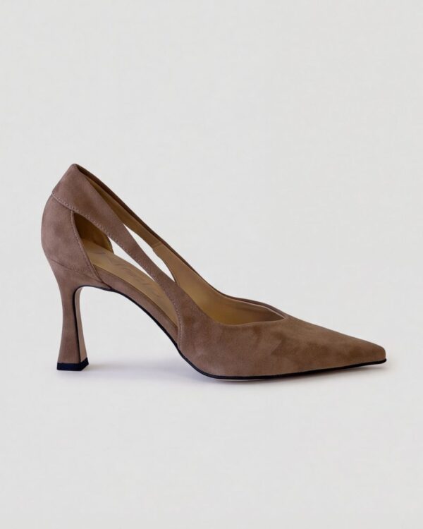 Décolleté Desiree Taupe da donna in pelle scamosciata taupe