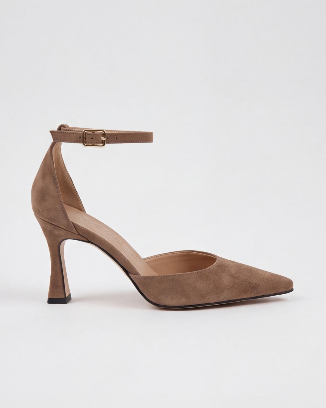 Camilla Light Sand da donna, décolleté in pelle scamosciata con tacco 8,5 cm