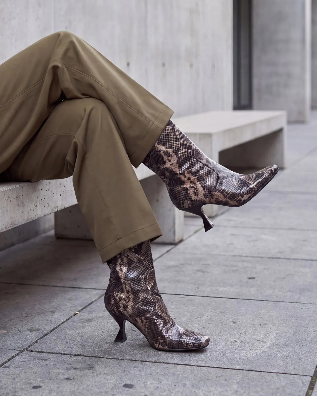 Stivaletto Lara Python Glow da donna