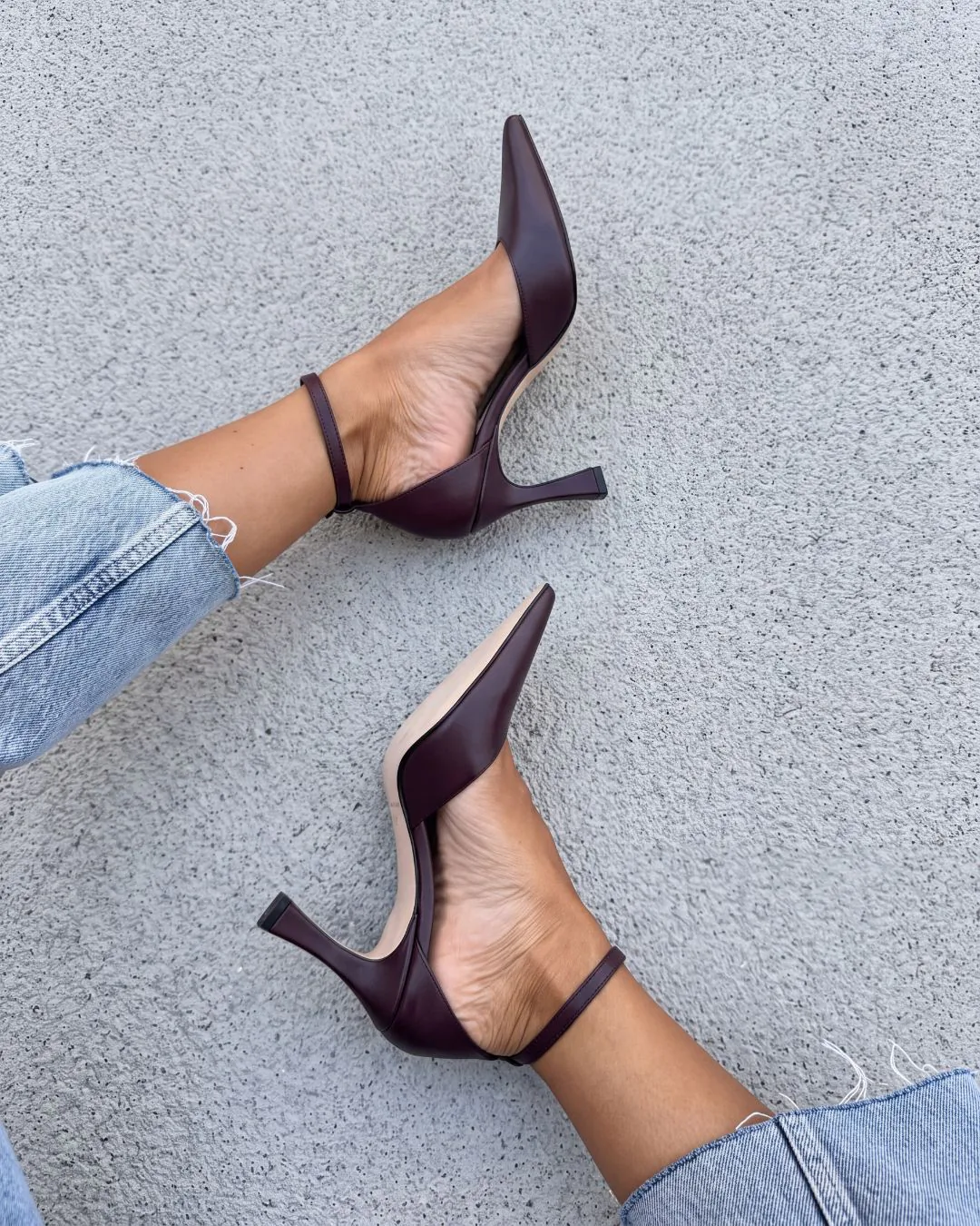 Décolleté Lidia Bordeaux da donna