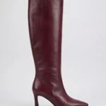 Stivale alto Mary Pure Bordeaux da donna