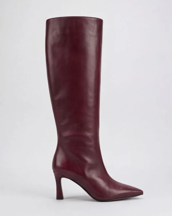Stivale alto Mary Pure Bordeaux da donna