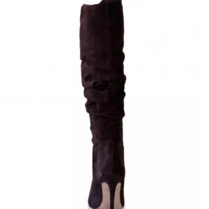 Stivale alto da donna modello Celine Dark Chocolate