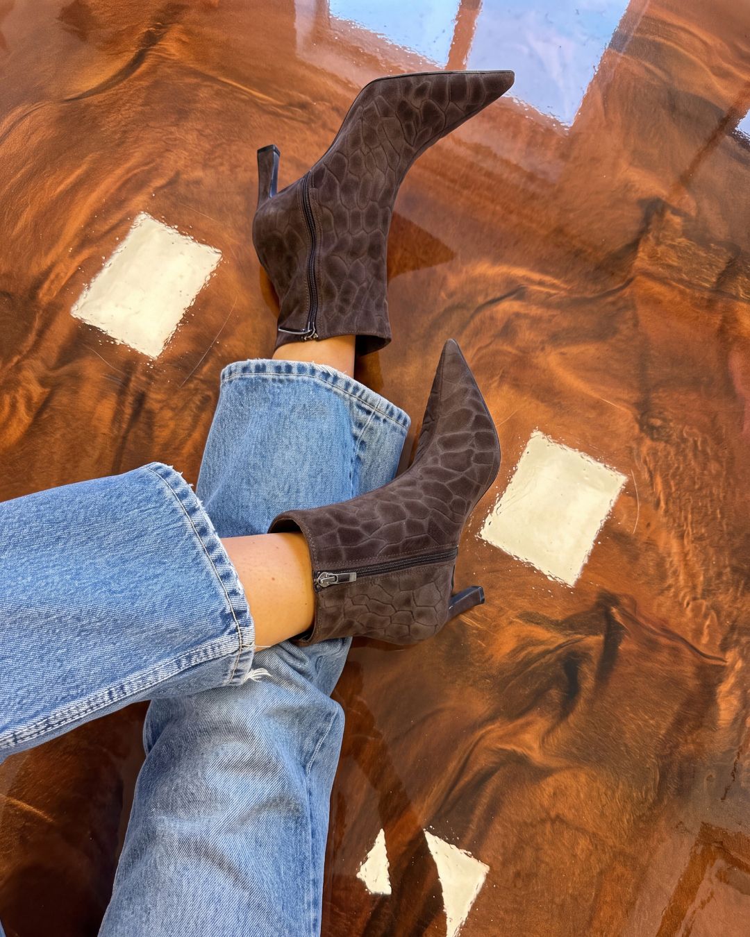 Stivaletto Eva Dark Python da donna